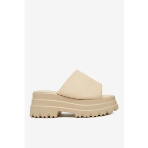 Papuci dama Textil - Bej - Bej imagine