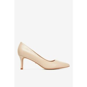 Pantofi Bej - Material Sintetic - Bej imagine