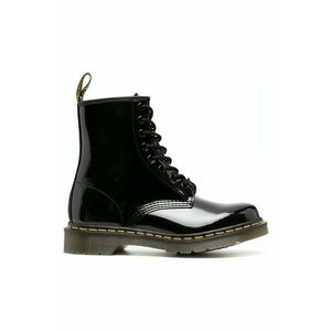 Ghete dama - cizme militare - piele naturala - negru imagine