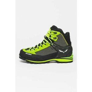 Pantofi mid-high cu garnituri din piele intoarsa pentru trekking Crow GTX - Negru/Verde lime imagine