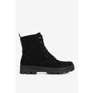 Ghete dama 5903419187261 - Piele intoarsa - Negru - Negru imagine