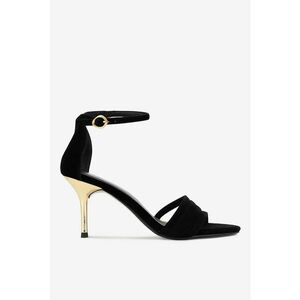 Sandale dama 5903419900938 - Piele intoarsa - Negru - Negru imagine