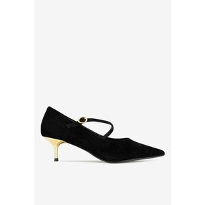 Pantofi dama 5903698024974 - Piele intoarsa - Negru - Negru imagine