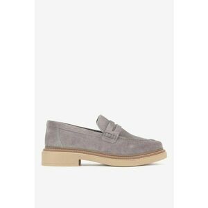Mocasini dama 5904862315720 - Piele intoarsa - Gri - Gri imagine