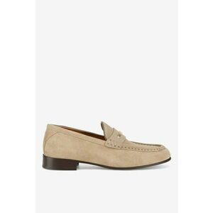 Mocasini dama 5904862877228 - Piele intoarsa - Bej - Bej imagine
