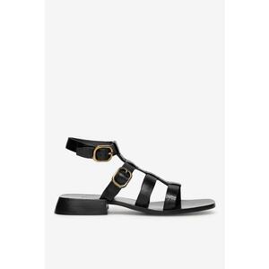 Sandale dama 5905588343783 - Piele naturala - Negru - Negru imagine