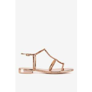 Sandale dama 5905588373919 - Piele naturala - Roz - Roz imagine