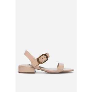 Sandale dama 5905588418627 - Piele naturala - Bej - Bej imagine