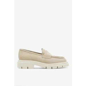 Mocasini dama 5905588410737 - Piele intoarsa - Bej - Bej imagine