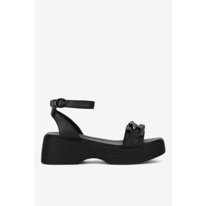 Sandale dama 5905588574750 - Piele naturala - Negru - Negru imagine