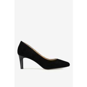 Pantofi dama 5905588780687 - Piele intoarsa - Negru - Negru imagine