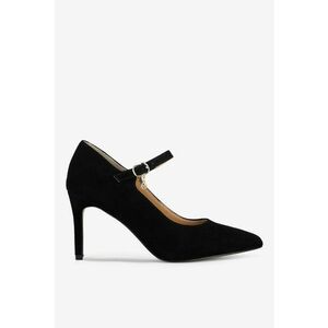Pantofi dama 5905588830290 - Piele intoarsa - Negru - Negru imagine