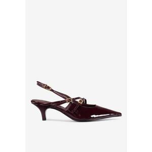 Pantofi dama 5905588880318 - Piele naturala - Rosu - Rosu imagine