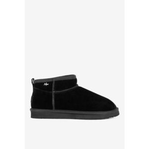 Ghete dama 5905588935681 - Piele intoarsa - Negru - Negru imagine