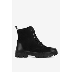 Ghete dama 5905588936626 - Piele naturala - Negru - Negru imagine