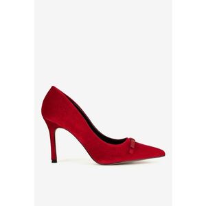 Pantofi dama 5905588985334 - Textil - Rosu - Rosu imagine