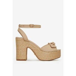 Sandale Bej Textil - Bej imagine