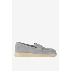 Mocasini dama 5906751000786 - Piele intoarsa - Gri - Gri imagine