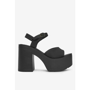 Sandale cu toc - Negru imagine