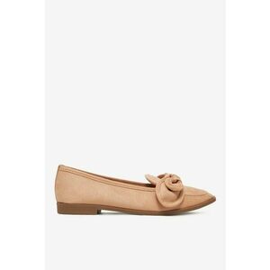 Mocasini din material textil - Bej imagine