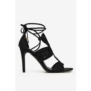 Sandale Design Elegant - Negru imagine