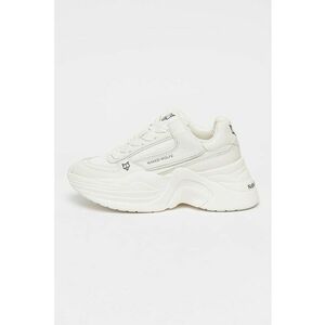 Pantofi sport wedge din piele Temple - Alb imagine