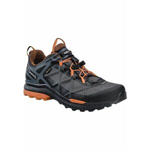 Ghete de trekking pentru barbati - Material Negru/Portocaliu - Negru/Portocaliu imagine