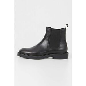 Ghete Chelsea de piele - Negru imagine