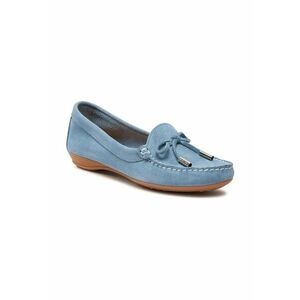 Mocasini dama - 700188 - Piele intoarsa - Albastru imagine