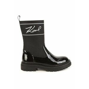 Cizme mid-calf cu logo - Negru imagine