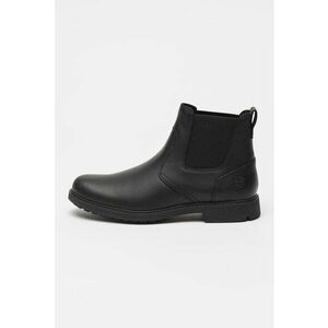 Ghete Chelsea de piele Stormbucks - Negru imagine