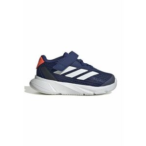 Pantofi sport cu velcro si insertii de plasa Duramo - Alb/Bleumarin imagine