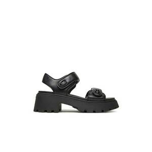 Sandale dama - CAR57 - Piele naturala - Negru imagine