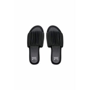 Slapi dama - 85046-D - Piele naturala - Negru - Negru imagine