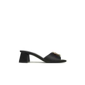 Slapi dama - 13953022 - Piele ecologica - Negru imagine