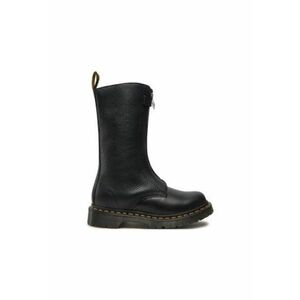 Cizme dama 1B99 Front Zip - piele - negru - 36 EU imagine