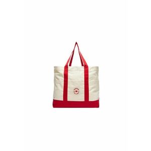 Geanta dama Textil - Bej/Rosu imagine