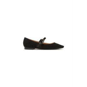 Balerini V250516 - Piele naturala - Negru - Negru imagine