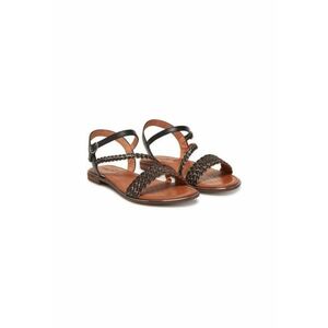 Sandale dama - D55DQD-081KY - Piele naturala - Negru imagine