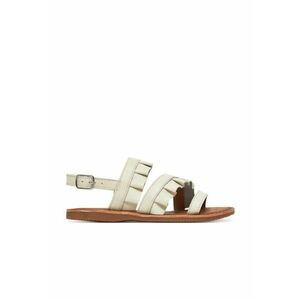 Sandale dama - J55BSB-00085 - Piele naturala - 35 EU - Alb imagine