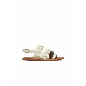 Sandale fete - J55BSB-00085 - Piele naturala - Alb - Alb imagine