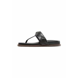 Slapi dama Kensington T-Bar Chunky - piele ecologica - negru - Negru imagine