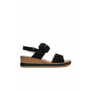 Sandale dama - 9-28753-42 - Piele naturala - Negru - Negru imagine