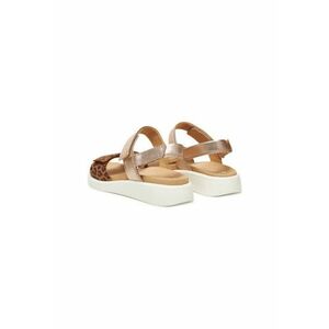 Sandale dama - 12-21401-07 - Piele naturala - 41 EU - Maro/Auriu - Auriu/Maro imagine