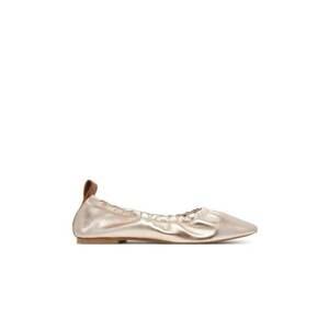 Balerini PLS10429 - Piele naturala - Auriu imagine