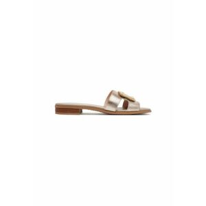 Slapi dama - HV253881 - Piele naturala - Auriu imagine