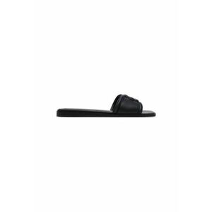 Slapi dama - 13966737 - Piele ecologica - Negru imagine