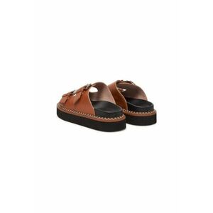 Slapi dama - SOF 17 03 01 W12 - Piele naturala - Maro imagine