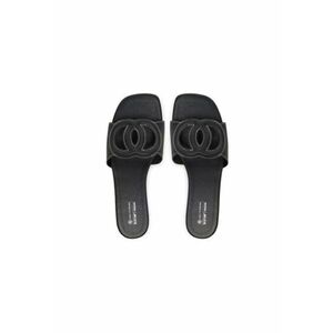 Slapi dama - 13948063 - Piele ecologica - Negru imagine