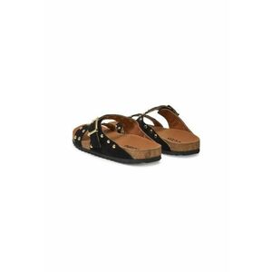 Slapi dama - 17156836 - Piele naturala - Negru imagine